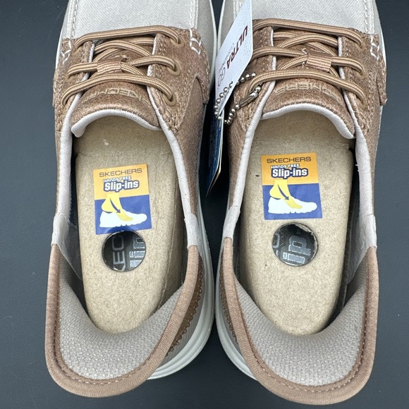 Skechers On-The-Go Flex Taupe Boat Shoes Women's Size 5.5 Palmilla - Picture 9 of 12